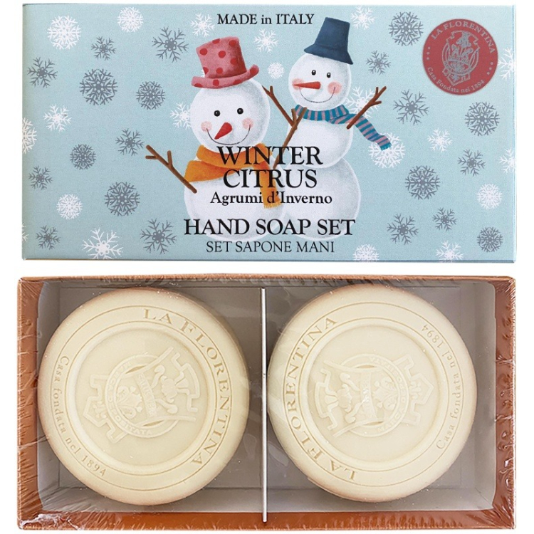 Набор туалетного твёрдого мыла La Florentina Winter citrus 2х115 г