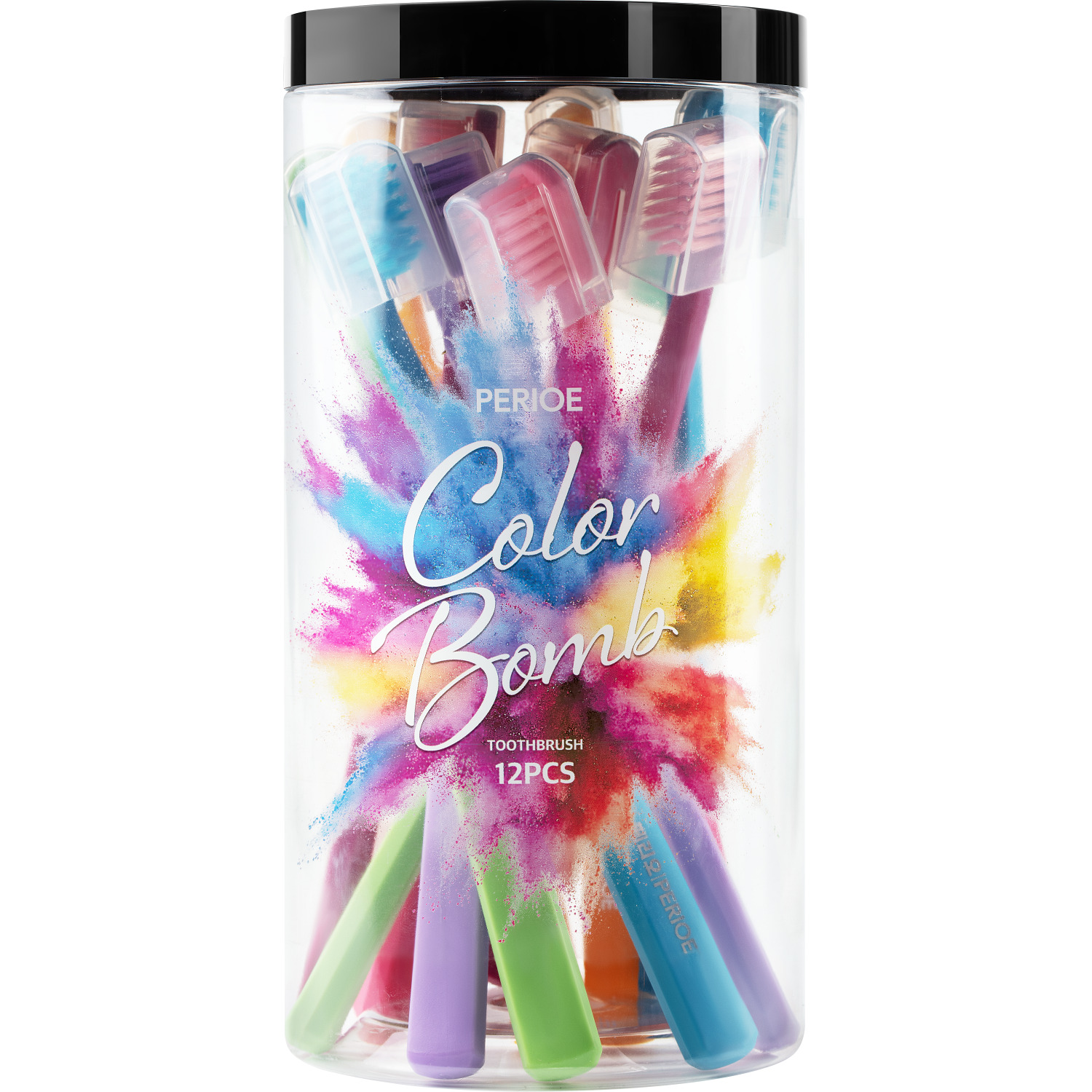 Набор зубных щёток Perioe Colorbomb 12 шт