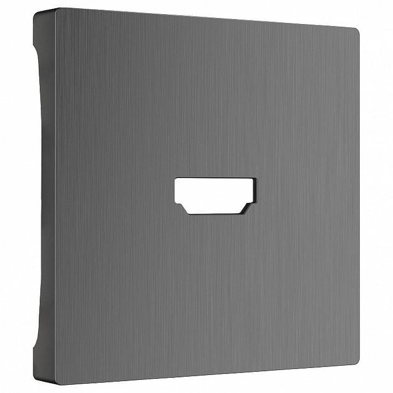 Накладка для розетки HDMI Werkel графит рифленый W1196004 цвет Графит