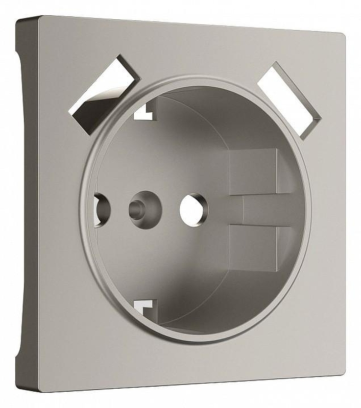 Накладка для розетки с заземлением и 2хUSB Werkel дымчатый W1279504 цвет Серый