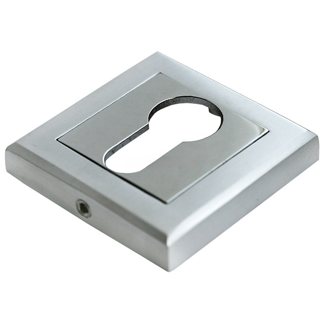 накладка на цилиндр MORELLI MH-KH-S SC/CP 52х10мм матовый хром/хром 2 шт.