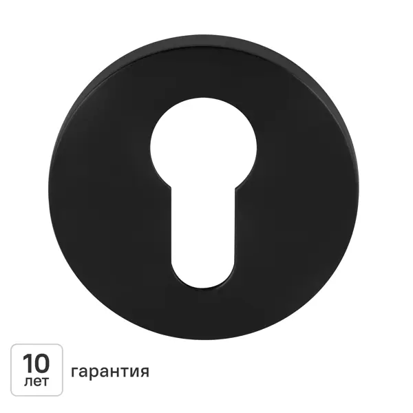 Накладка на замочную скважину KREAFORTA SC-R2 51.6 мм цвет черный