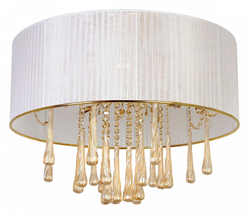 Накладной светильник Abrasax 30151 MD30151/8 SHADE цвет плафона/подвески Белый, Янтарный, цвет арматуры Золото