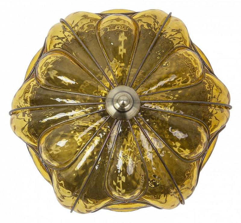 Накладной светильник Abrasax Cornelia 2243/4(amber) цвет плафона/подвески Желтый, цвет арматуры Бронза