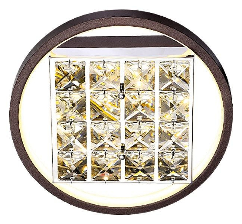 Накладной светильник Ambrella Light FA FA105 цвет плафона/подвески Прозрачный, цвет арматуры Коричневый