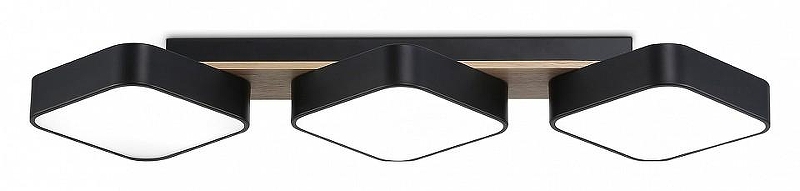Накладной светильник Ambrella Light FL FL4878 цвет плафона/подвески Черный, цвет арматуры Коричневый, Черный
