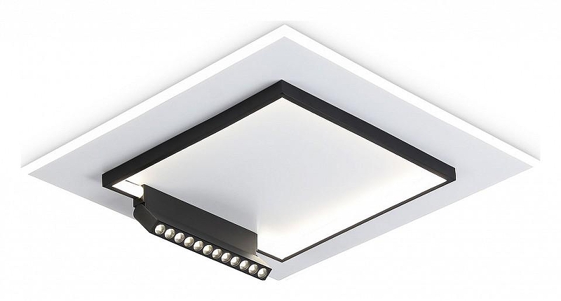 Накладной светильник Ambrella Light FL FL51455 цвет плафона/подвески Черный, цвет арматуры Белый, Черный