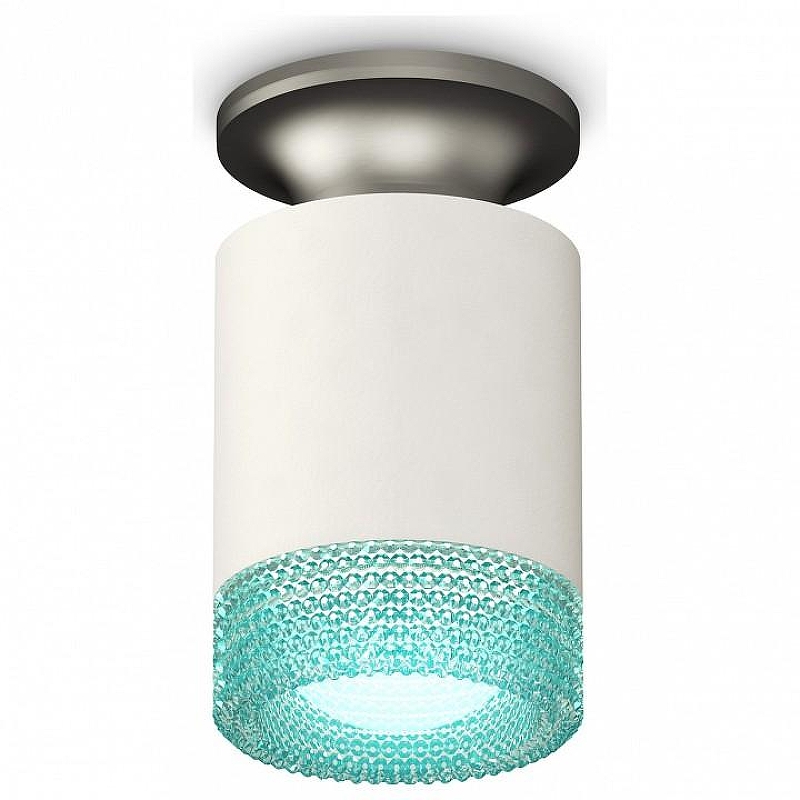 Накладной светильник Ambrella Light XS XS6301162 цвет плафона/подвески Белый, Голубой, цвет арматуры Серый