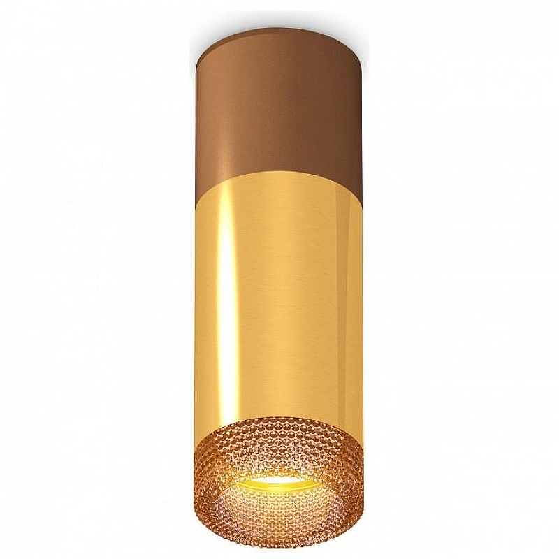 Накладной светильник Ambrella Light XS XS6327061 цвет плафона/подвески Золото, Коричневый, цвет арматуры Коричневый
