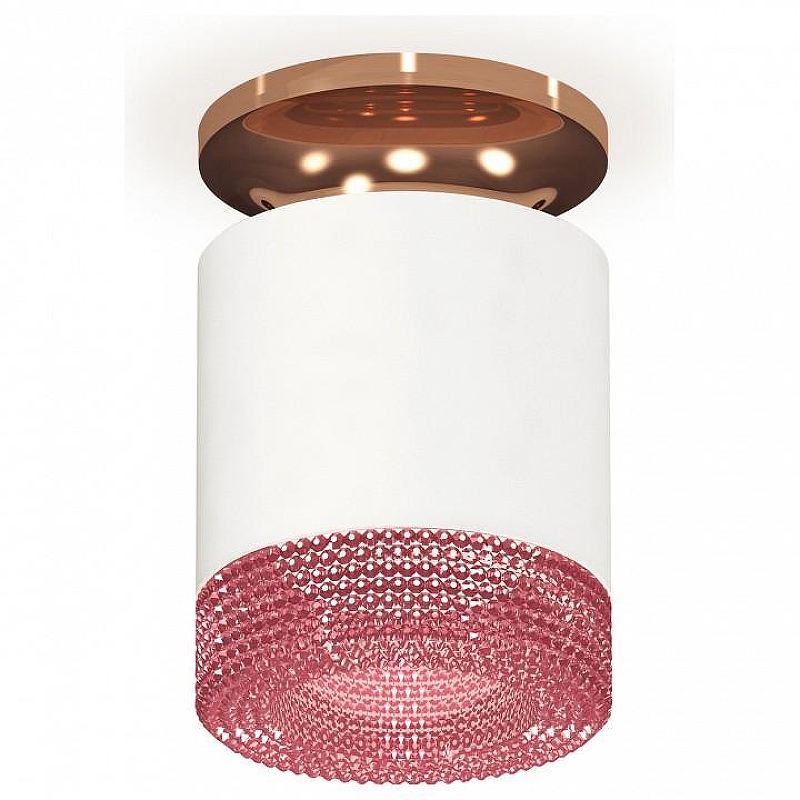 Накладной светильник Ambrella Light XS XS7401143 цвет плафона/подвески Белый, Розовый, цвет арматуры Бронза