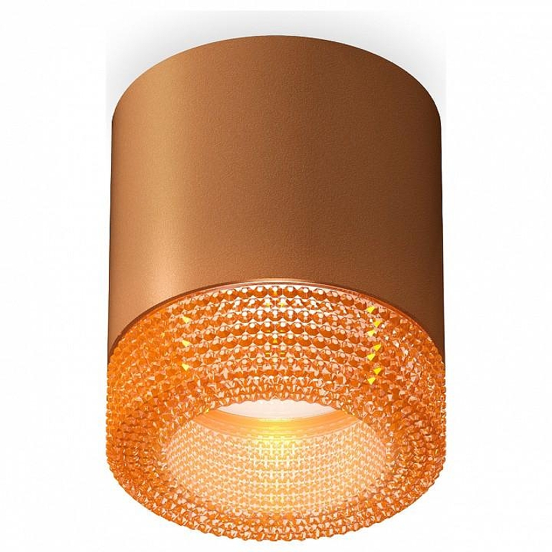 Накладной светильник Ambrella Light XS XS7404031 цвет плафона/подвески Оранжевый, цвет арматуры Коричневый
