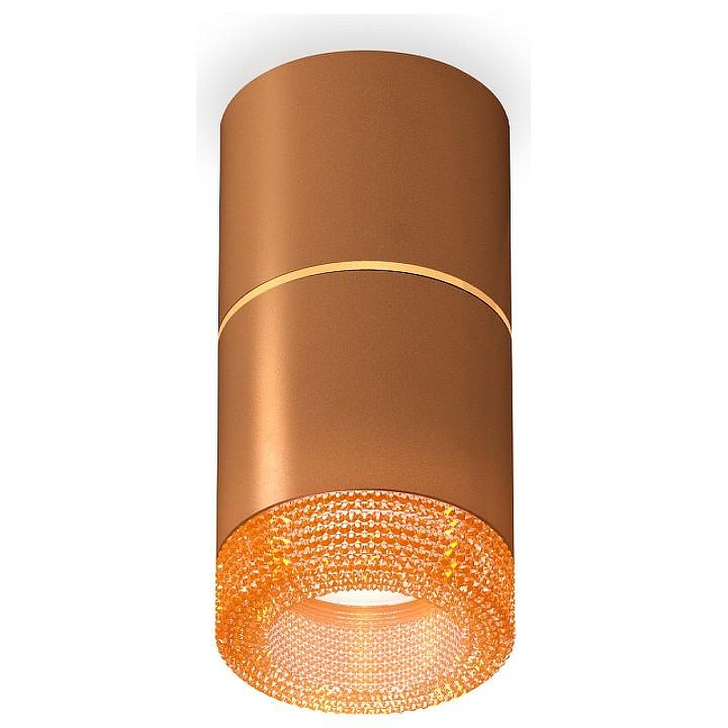 Накладной светильник Ambrella Light XS XS7404062 цвет плафона/подвески Оранжевый, цвет арматуры Коричневый