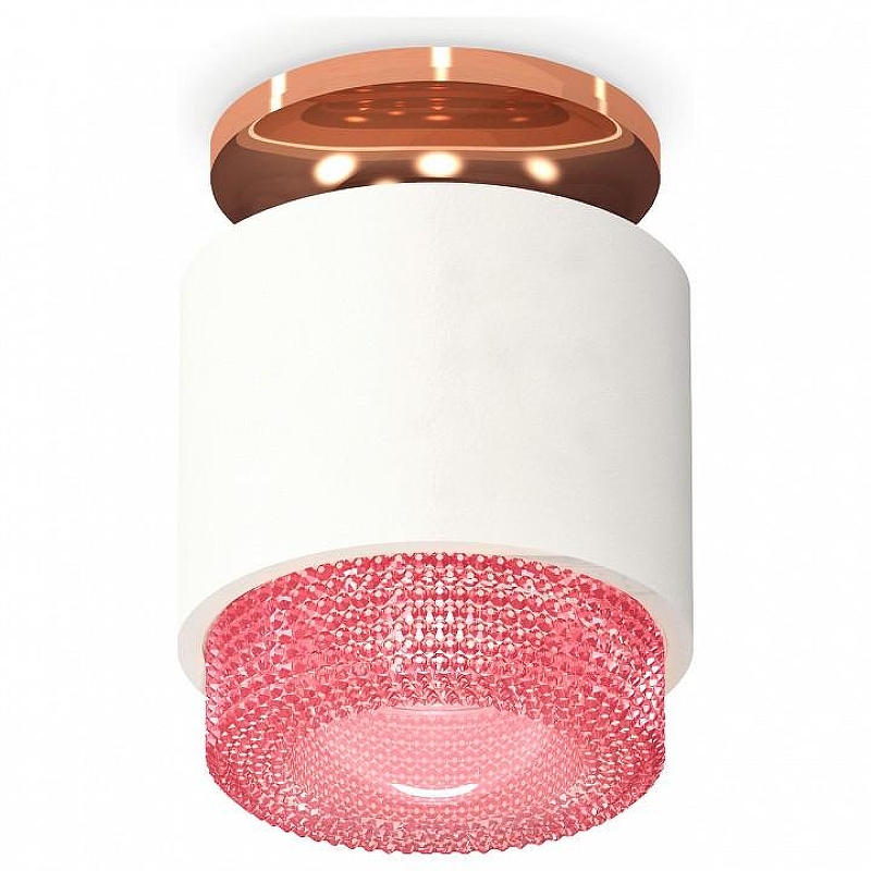 Накладной светильник Ambrella Light XS XS7510142 цвет плафона/подвески Белый, Розовый, цвет арматуры Бронза