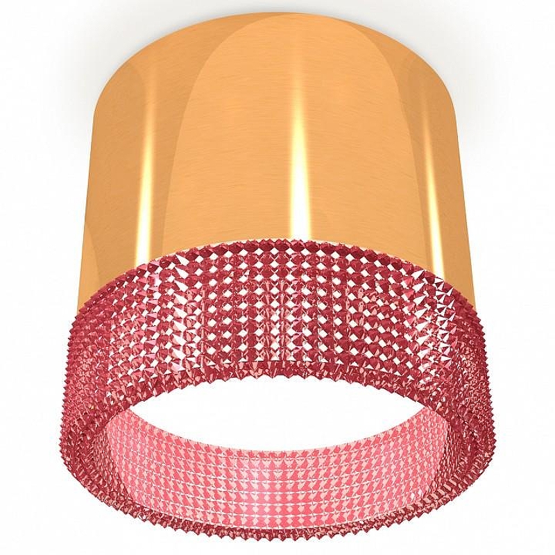 Накладной светильник Ambrella Light XS XS8121022 цвет плафона/подвески Золото, Розовый, цвет арматуры Золото