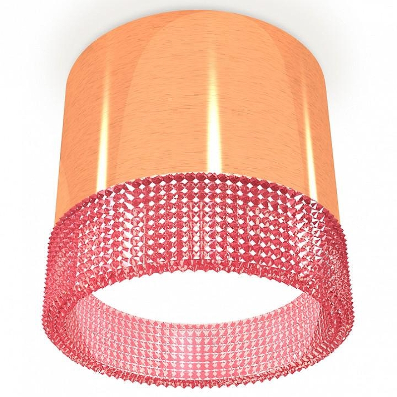 Накладной светильник Ambrella Light XS XS8122022 цвет плафона/подвески Золото, Розовый, цвет арматуры Золото
