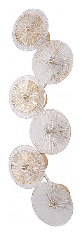 Накладной светильник Arte Milano AM-1252B 6.1252B.D250.H700.LED G цвет плафона/подвески Прозрачный, Шампань, цвет арматуры Золото