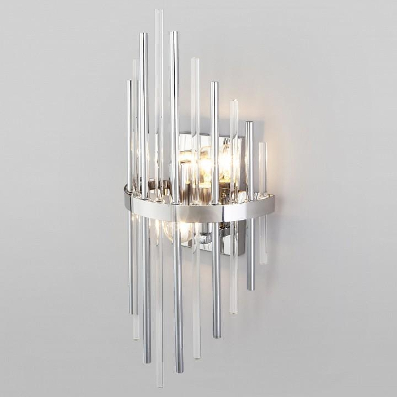 Накладной светильник Bogate's Allure 355/2 хром цвет плафона/подвески Прозрачный, Хром, цвет арматуры Хром