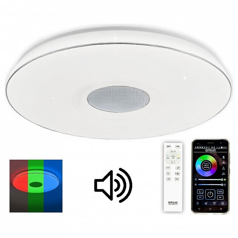 Накладной светильник Citilux L1ght & Mus1c CL703M100 цвет плафона/подвески Белый, цвет арматуры Белый