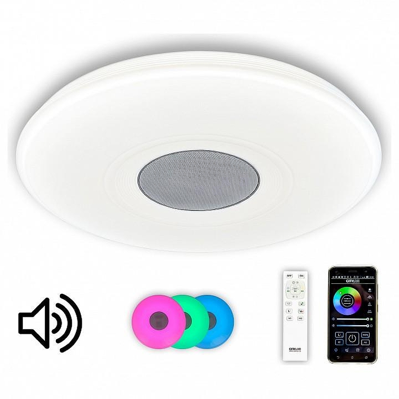 Накладной светильник Citilux L1ght & Mus1c CL703M61 цвет плафона/подвески Белый, цвет арматуры Белый