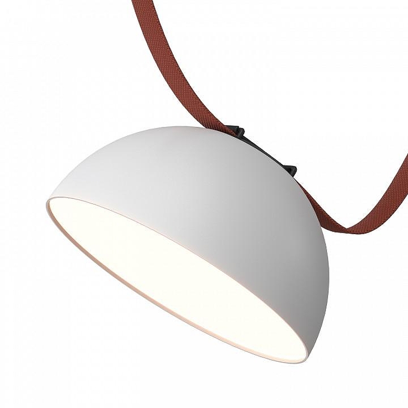 Накладной светильник Denkirs BELTY FLOW DK5561-WH+BK цвет плафона/подвески Белый, цвет арматуры Черный