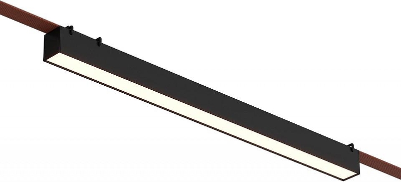Накладной светильник Denkirs Belty Linear DK5676-BK цвет плафона/подвески Черный, цвет арматуры Черный