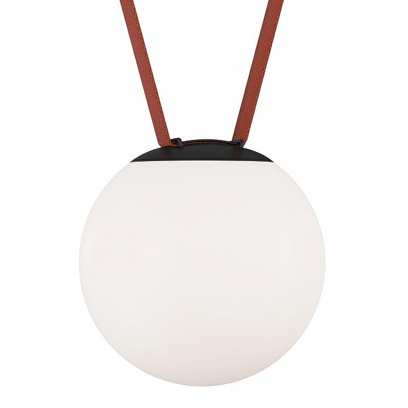 Накладной светильник Denkirs BELTY ORB DK5553-BK цвет плафона/подвески Белый, цвет арматуры Черный