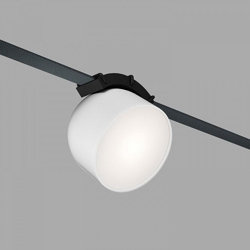 Накладной светильник Denkirs Belty Spot DK5642-WH+BK цвет плафона/подвески Белый, цвет арматуры Черный