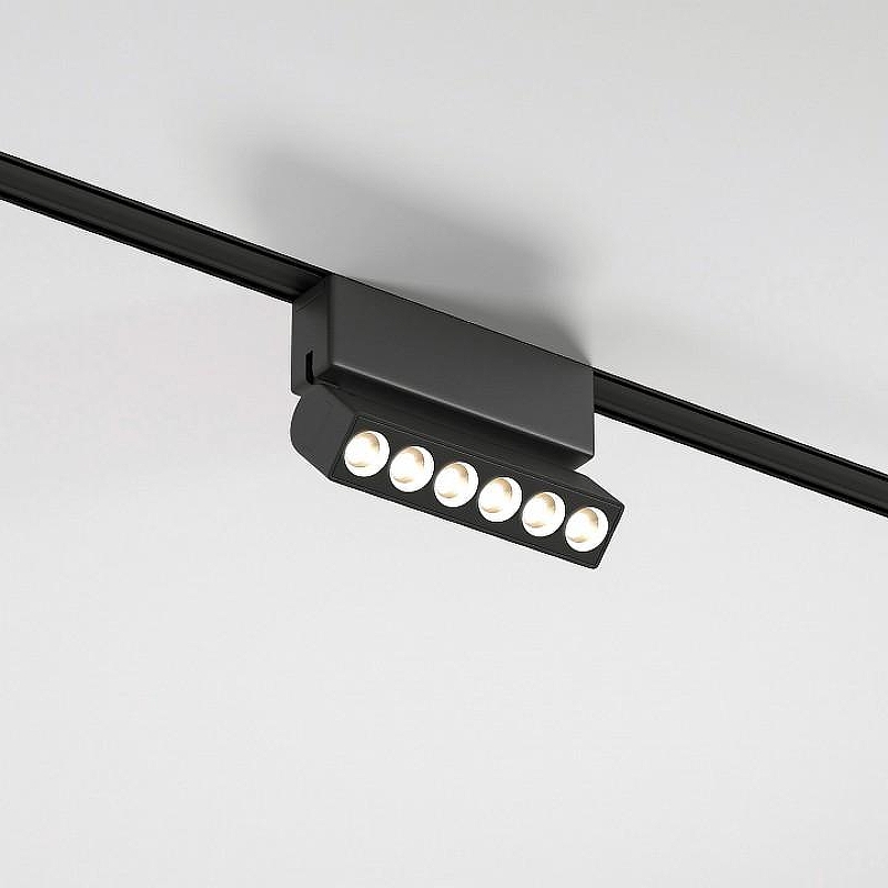 Накладной светильник Elektrostandard Flat Magnetic a063696 цвет плафона/подвески Черный, цвет арматуры Черный
