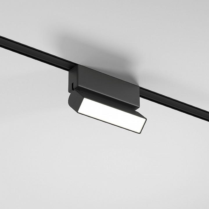 Накладной светильник Elektrostandard Flat Magnetic a063709 цвет плафона/подвески Черный, цвет арматуры Черный