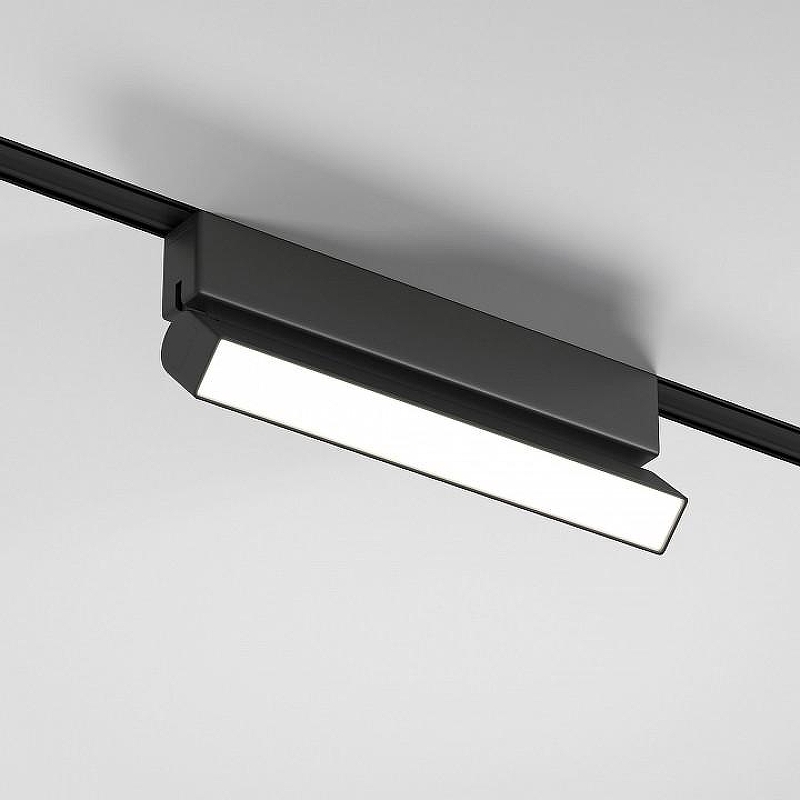 Накладной светильник Elektrostandard Flat Magnetic a063710 цвет плафона/подвески Черный, цвет арматуры Черный