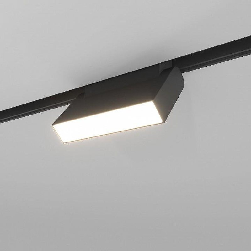 Накладной светильник Elektrostandard Slim Magnetic a063542 цвет плафона/подвески Черный, цвет арматуры Черный