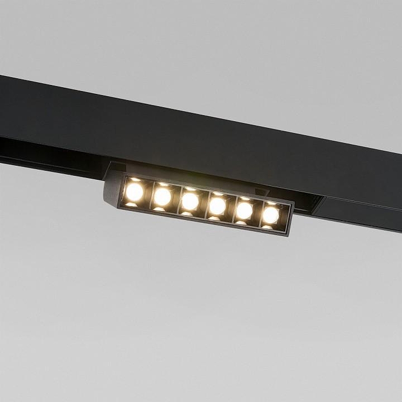 Накладной светильник Elektrostandard Slim Magnetic a066586 цвет плафона/подвески Черный, цвет арматуры Черный