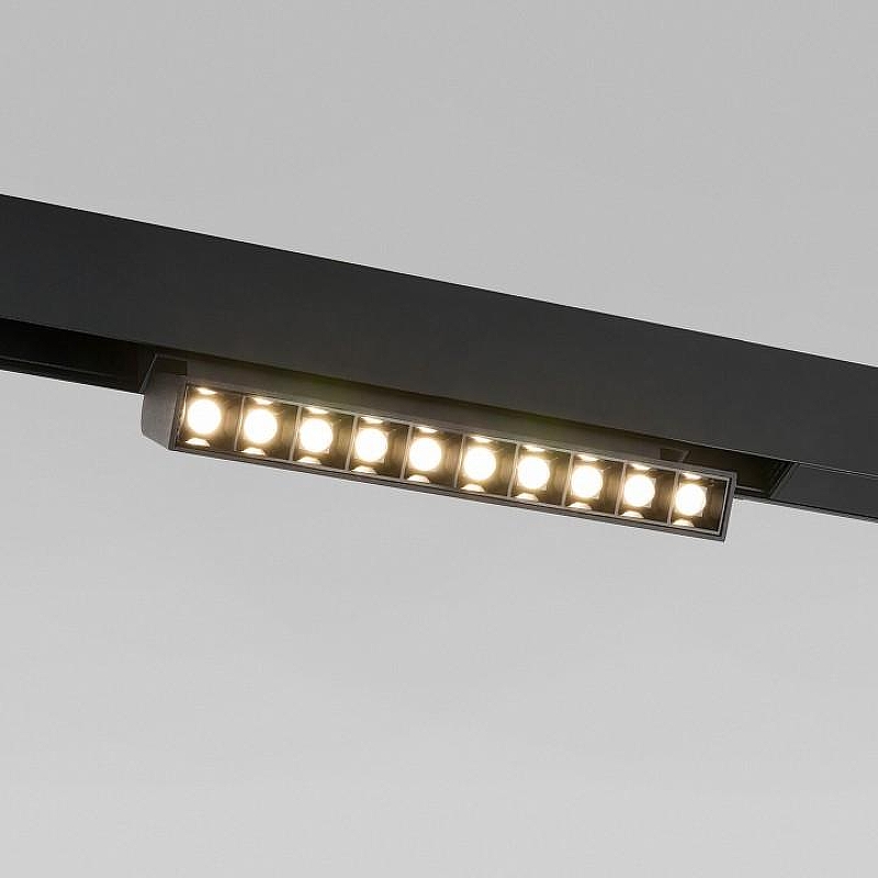 Накладной светильник Elektrostandard Slim Magnetic a066587 цвет плафона/подвески Черный, цвет арматуры Черный