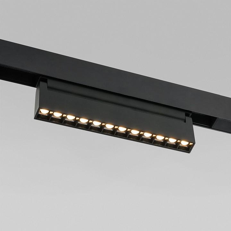 Накладной светильник Elektrostandard Slim Magnetic a067370 цвет плафона/подвески Черный, цвет арматуры Черный