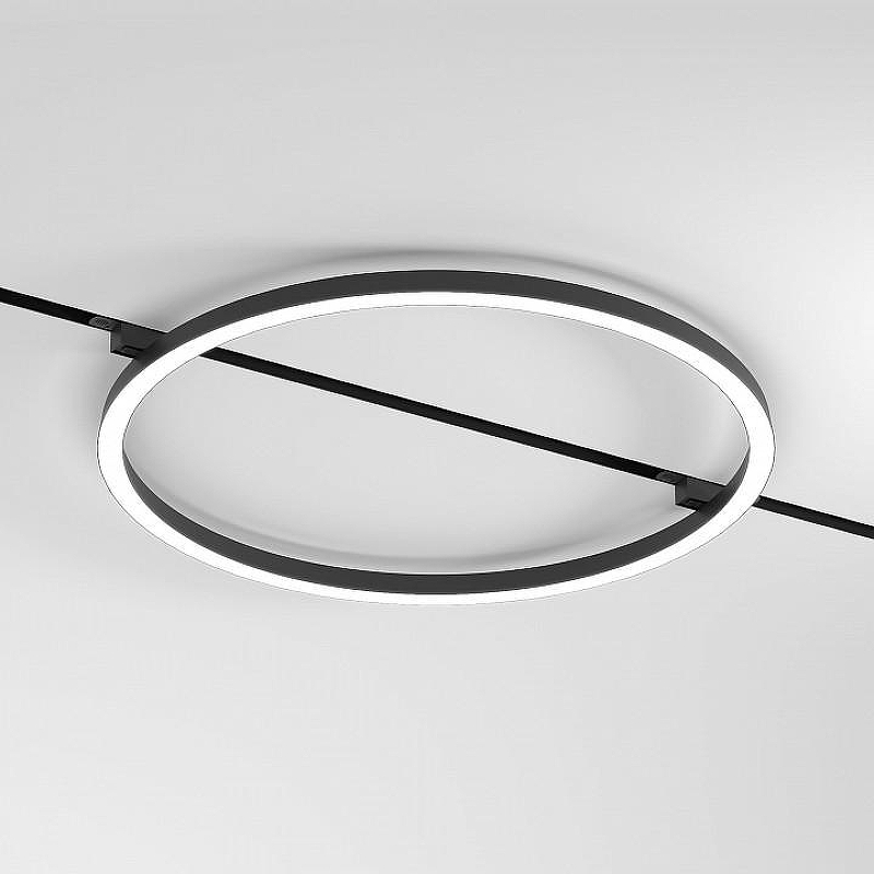 Накладной светильник Elektrostandard Slim Magnetic a068912 цвет плафона/подвески Белый, Черный, цвет арматуры Черный