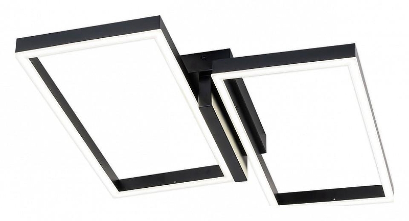 Накладной светильник Escada Scales 10209/2LED Black цвет плафона/подвески Белый, Черный, цвет арматуры Черный