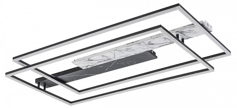 Накладной светильник Escada Slab 10250/2LED цвет плафона/подвески Белый, Черный, цвет арматуры Черный