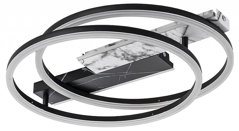 Накладной светильник Escada Slab 10252/2LED цвет плафона/подвески Белый, Черный, цвет арматуры Черный