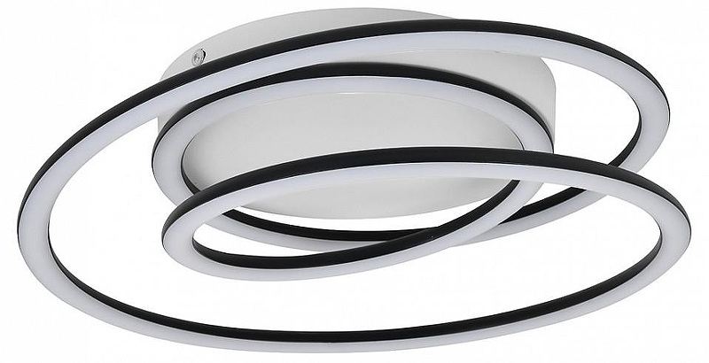 Накладной светильник Escada Sp1ral 626/A LED цвет плафона/подвески Белый, Черный, цвет арматуры Черный