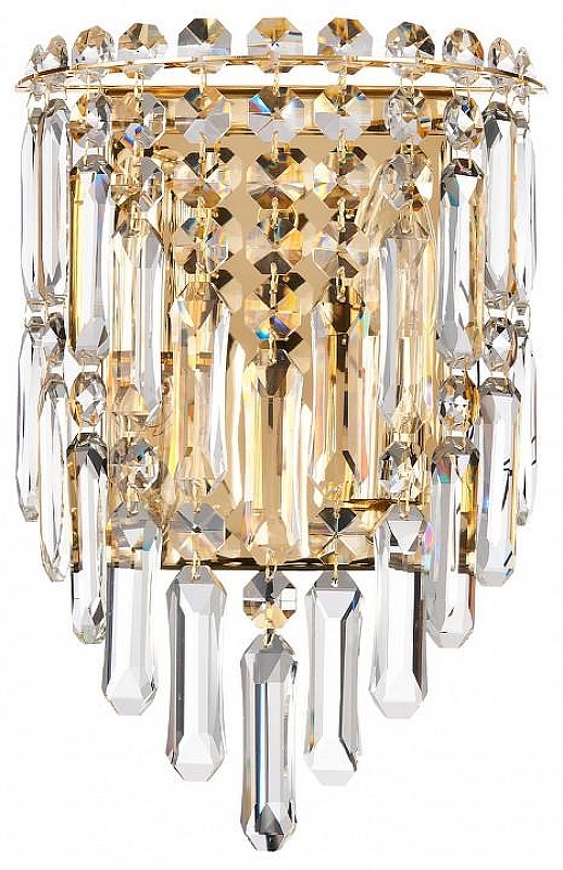 Накладной светильник Favourite Diadem 4724-2W цвет плафона/подвески Прозрачный, цвет арматуры Золото
