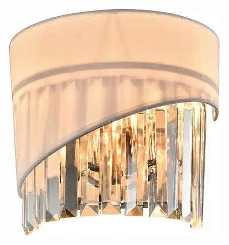 Накладной светильник iLamp Casa W9508-2 NIC цвет плафона/подвески Белый, Прозрачный, цвет арматуры Никель