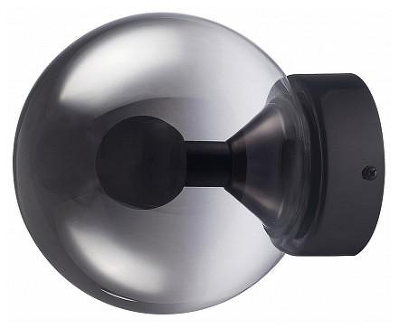 Накладной светильник iLedex Aura 8615W-1S BK-SM цвет плафона/подвески Дымчатый, цвет арматуры Черный