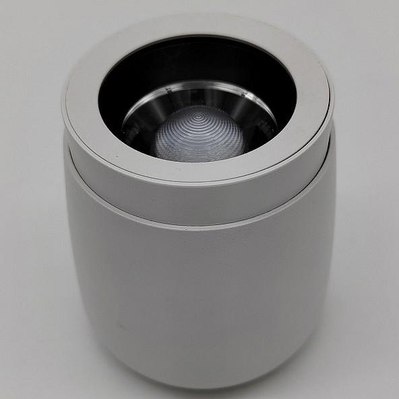 Накладной светильник iLedex Metrica 114-12W-D90-4K-ZOOM-WH цвет плафона/подвески Прозрачный, цвет арматуры Белый