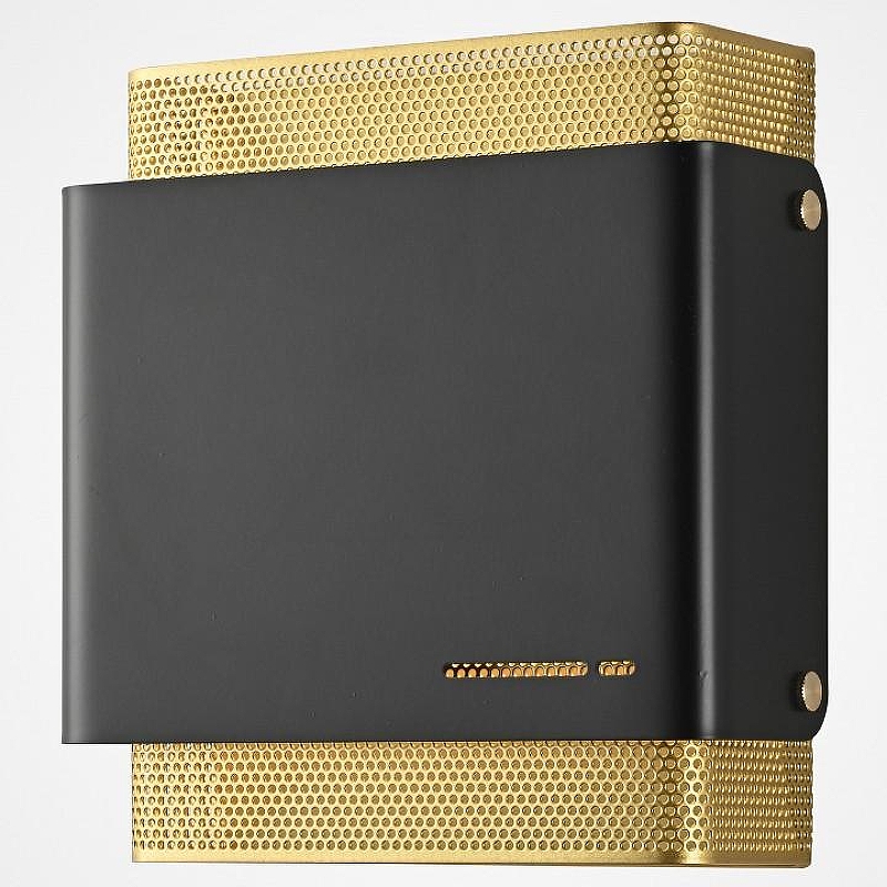 Накладной светильник Imperiumloft CASING CASING-WALL01 цвет плафона/подвески Черный, цвет арматуры Золото