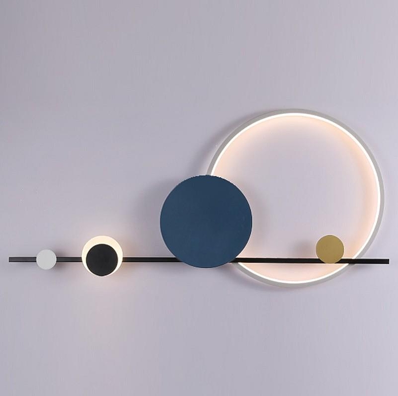 Накладной светильник Inodesign Nort INO_Nort Blue 44.1206 цвет плафона/подвески Белый, Синий, Черный, цвет арматуры Черный