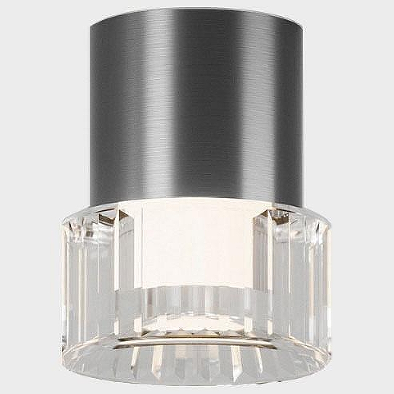 Накладной светильник Italline IT014-0202 IT014-0202 dark silver цвет плафона/подвески Прозрачный, Хром, цвет арматуры Хром
