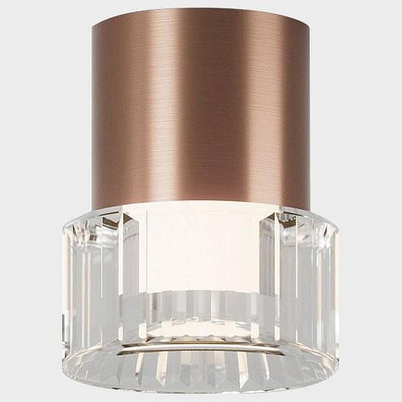 Накладной светильник Italline IT014-0202 IT014-0202 rose gold цвет плафона/подвески Золото, Прозрачный, цвет арматуры Золото