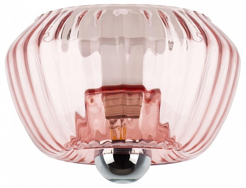 Накладной светильник Lightstar Celesta 809002 цвет плафона/подвески Розовый, цвет арматуры Хром