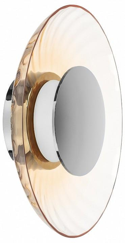 Накладной светильник Lightstar Celesta 809023 цвет плафона/подвески Коньячный, цвет арматуры Хром