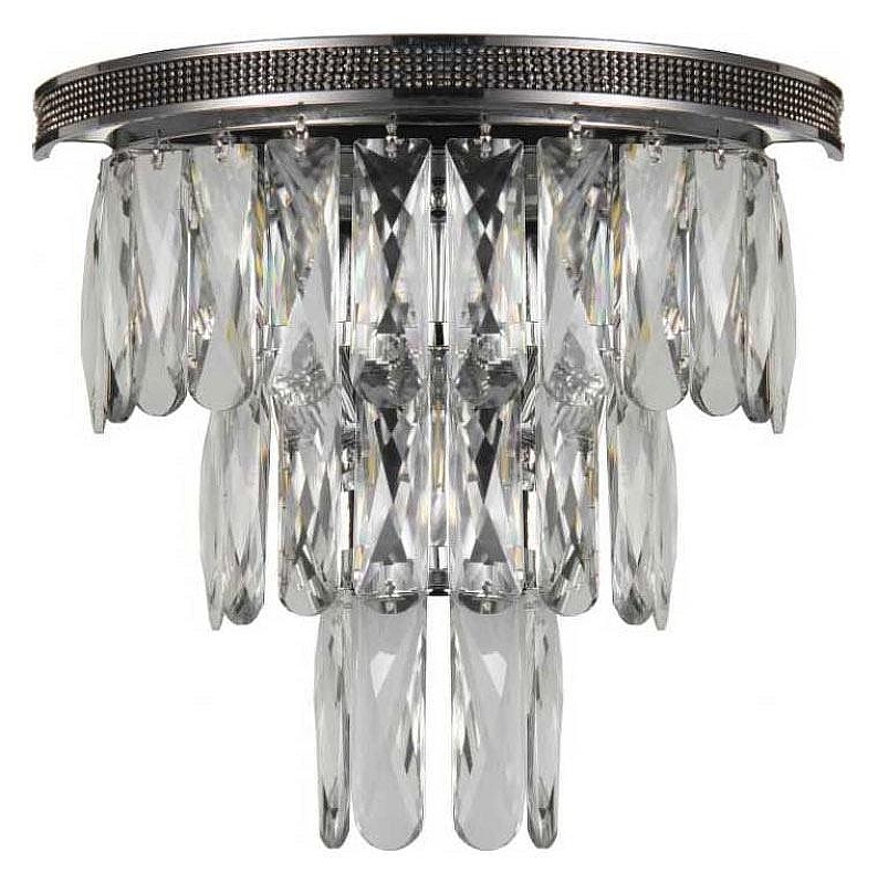 Накладной светильник LUMINA DECO Chici LDW 6002-3 CHR+CL цвет плафона/подвески Прозрачный, цвет арматуры Хром
